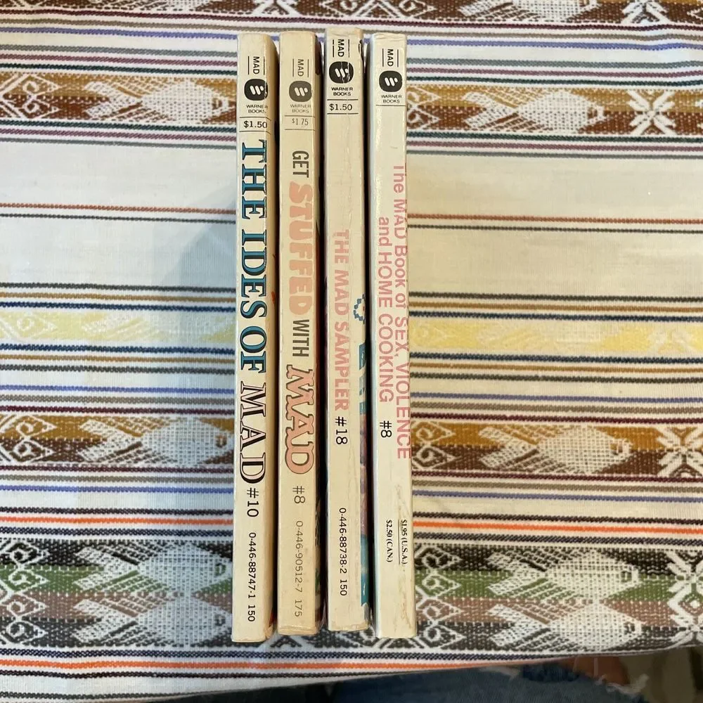 Vintage‎ Mad Magazine Paperback Lot 4 Books